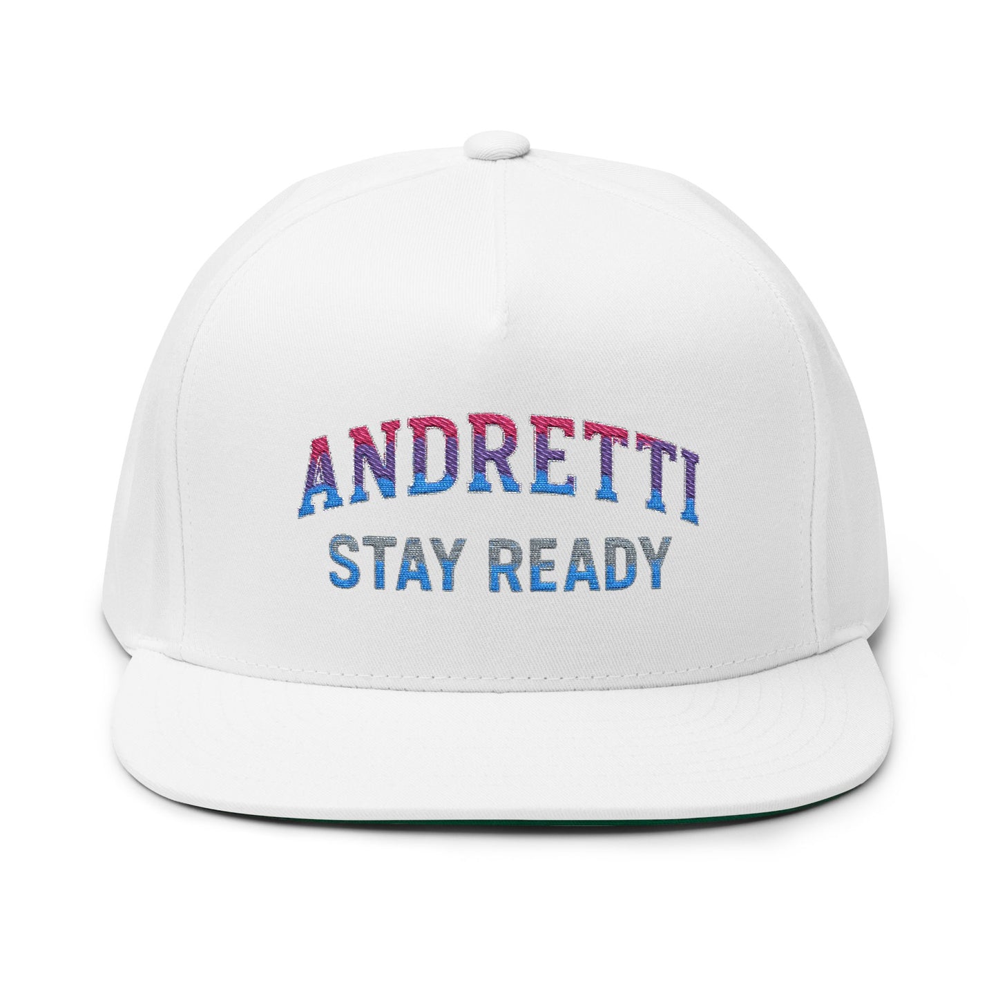 Andretti "Stay Ready" Embroidered Flat Bill Cap