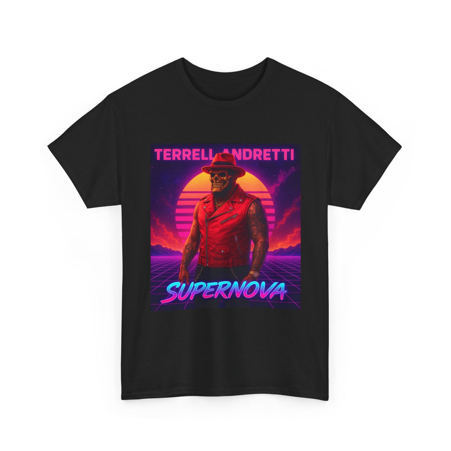 Supernova Retro Tee — "Terrell Andretti" Vaporwave Music T-Shirt