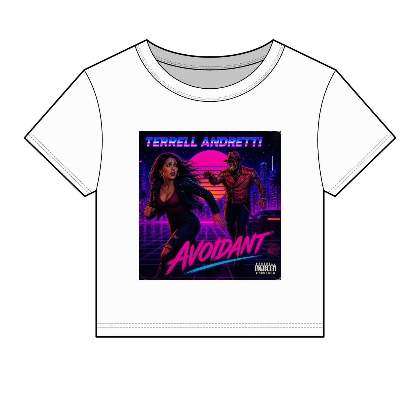 Women's “Avoidant” Micro Rib Baby Tee