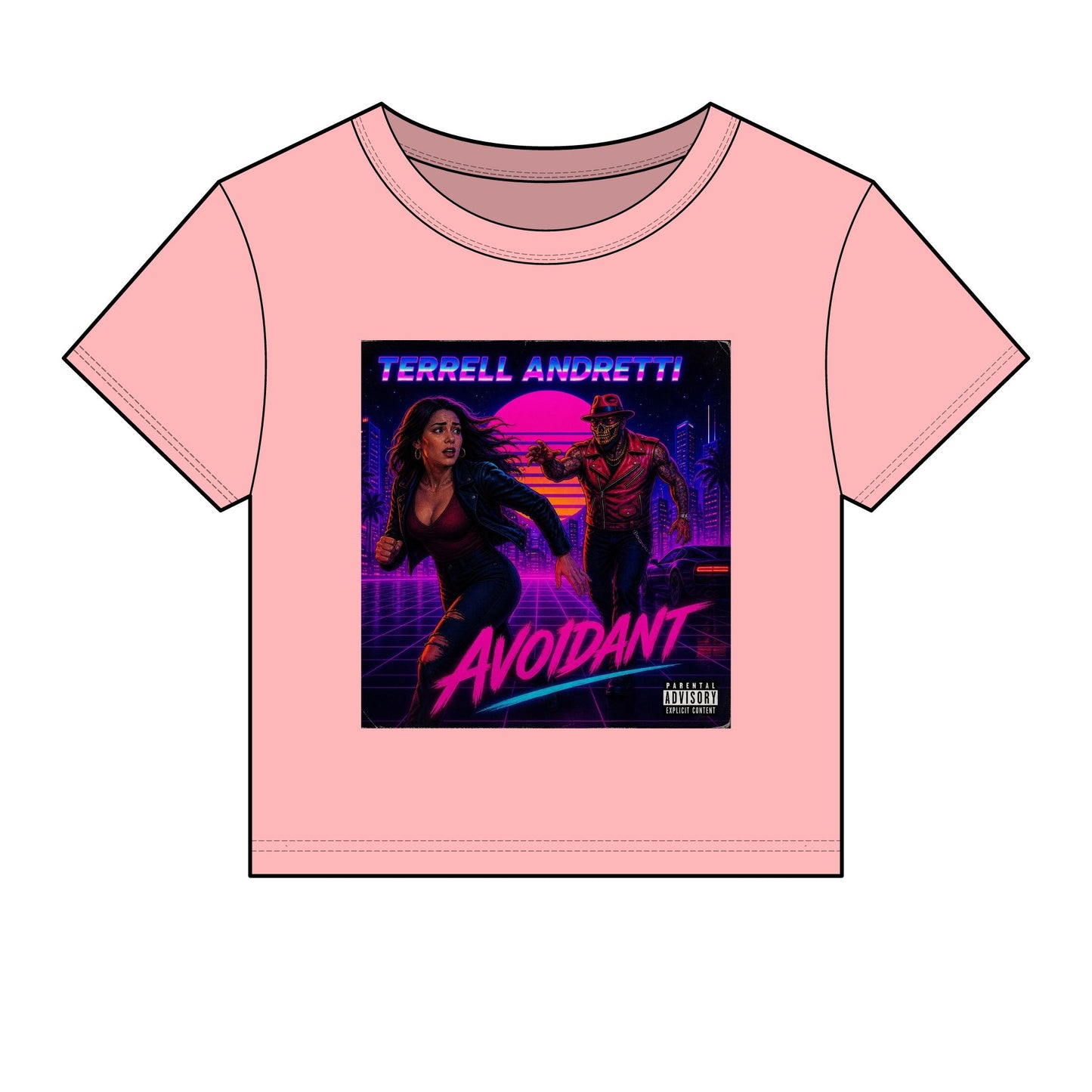Women's “Avoidant” Micro Rib Baby Tee