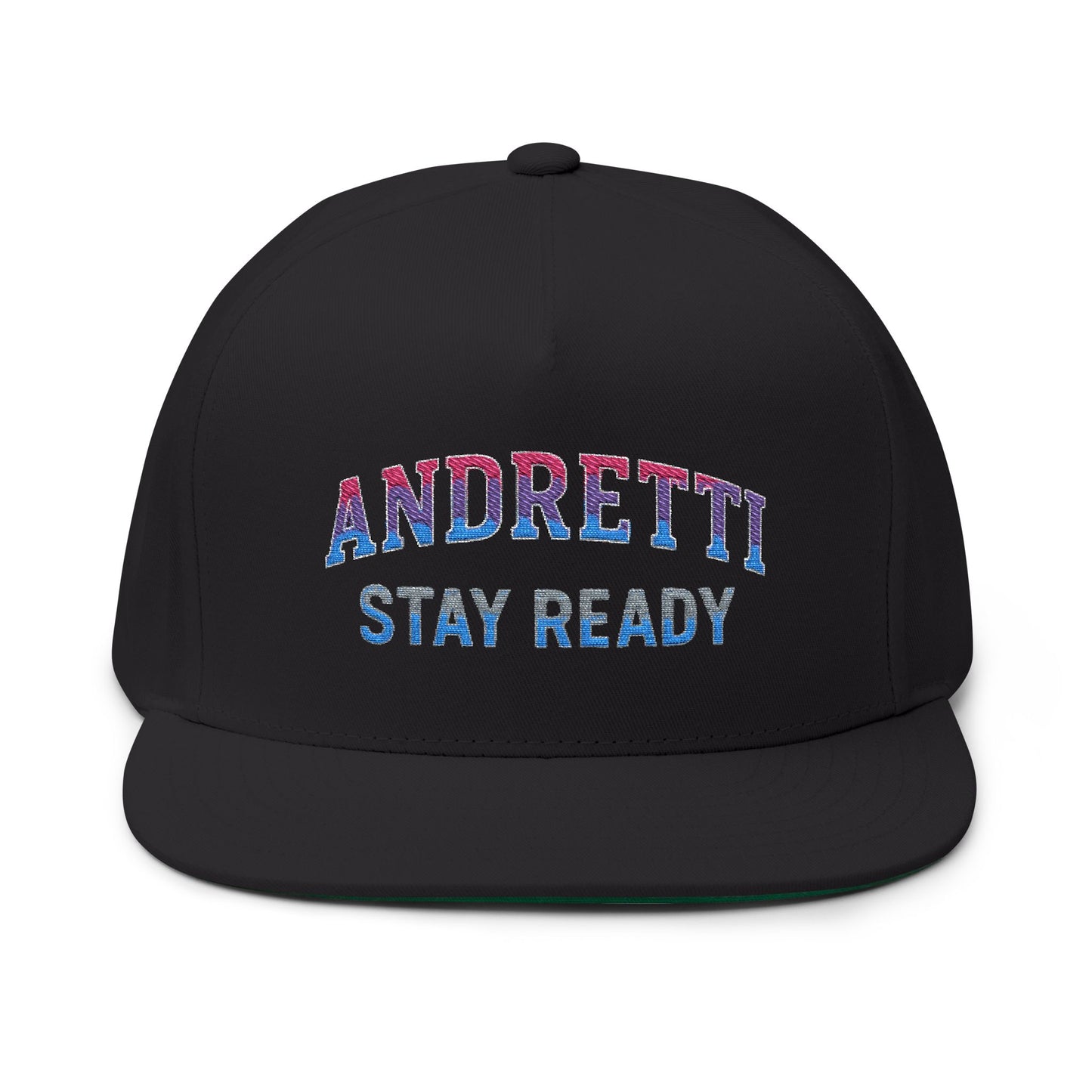 Andretti "Stay Ready" Embroidered Flat Bill Cap