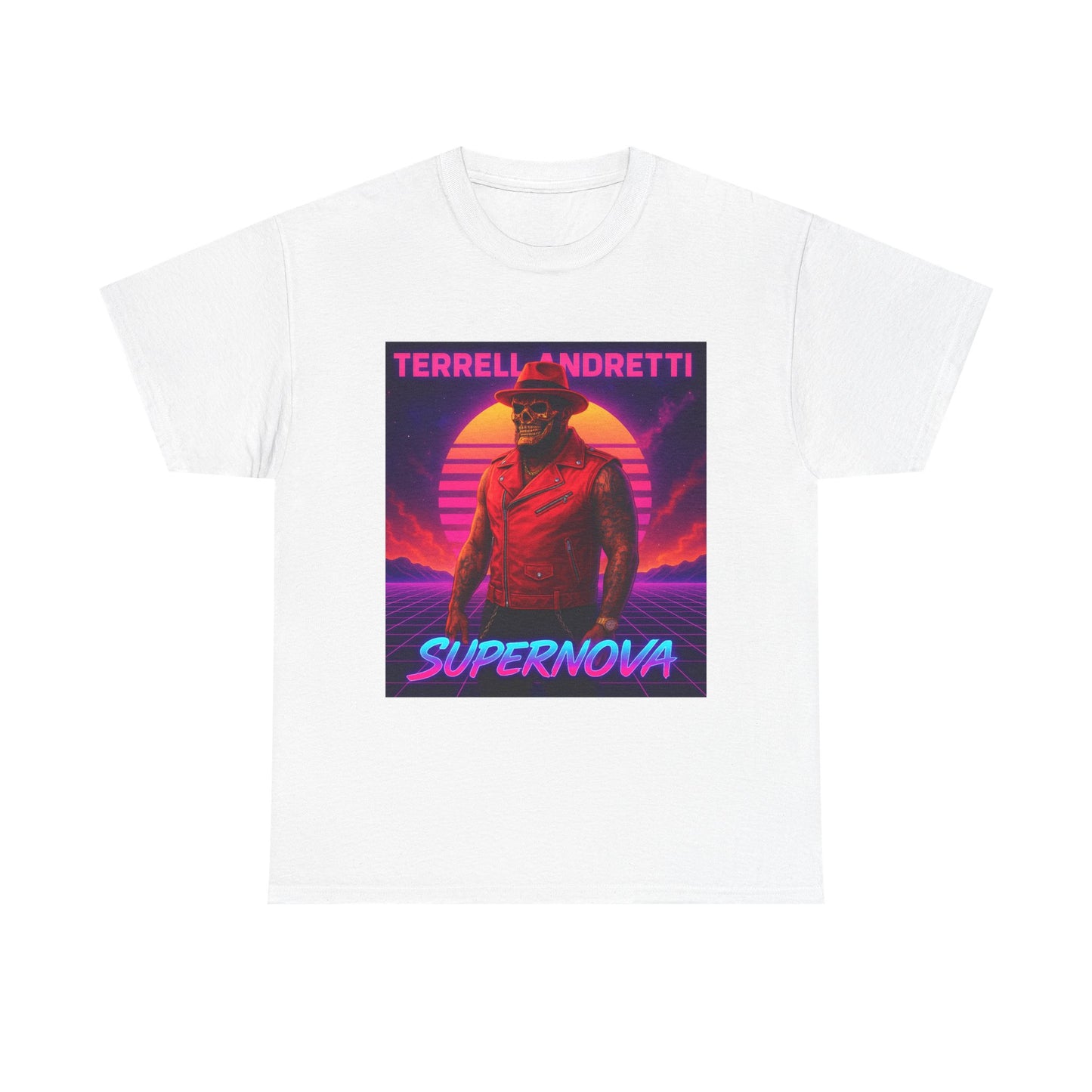 Supernova Retro Tee — "Terrell Andretti" Vaporwave Music T-Shirt