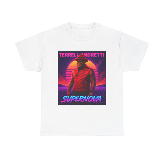 Supernova Retro Tee — "Terrell Andretti" Vaporwave Music T-Shirt