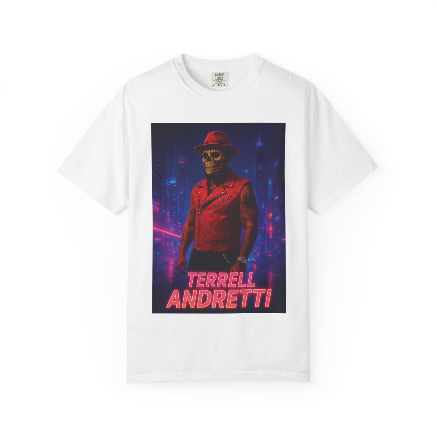 Terrell Andretti Retro Neon Portrait T-Shirt