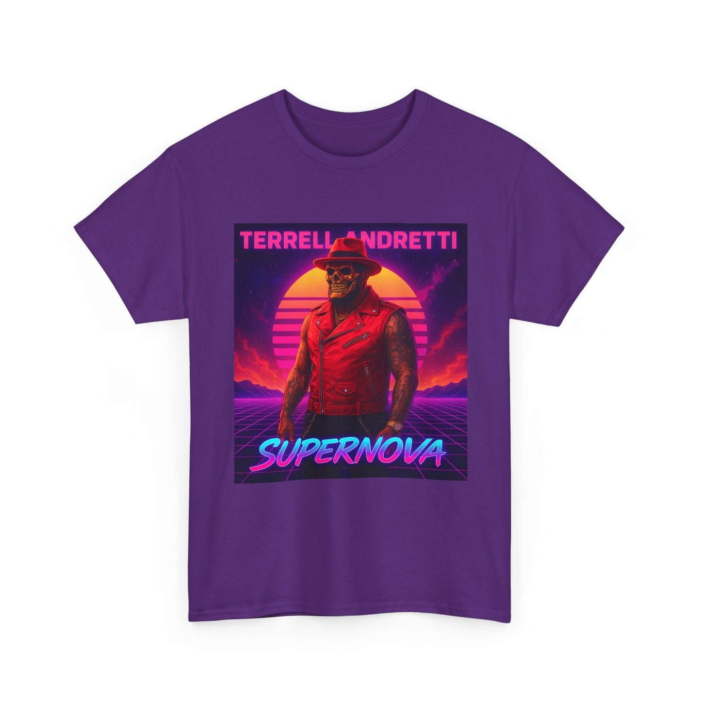 Supernova Retro Tee — "Terrell Andretti" Vaporwave Music T-Shirt