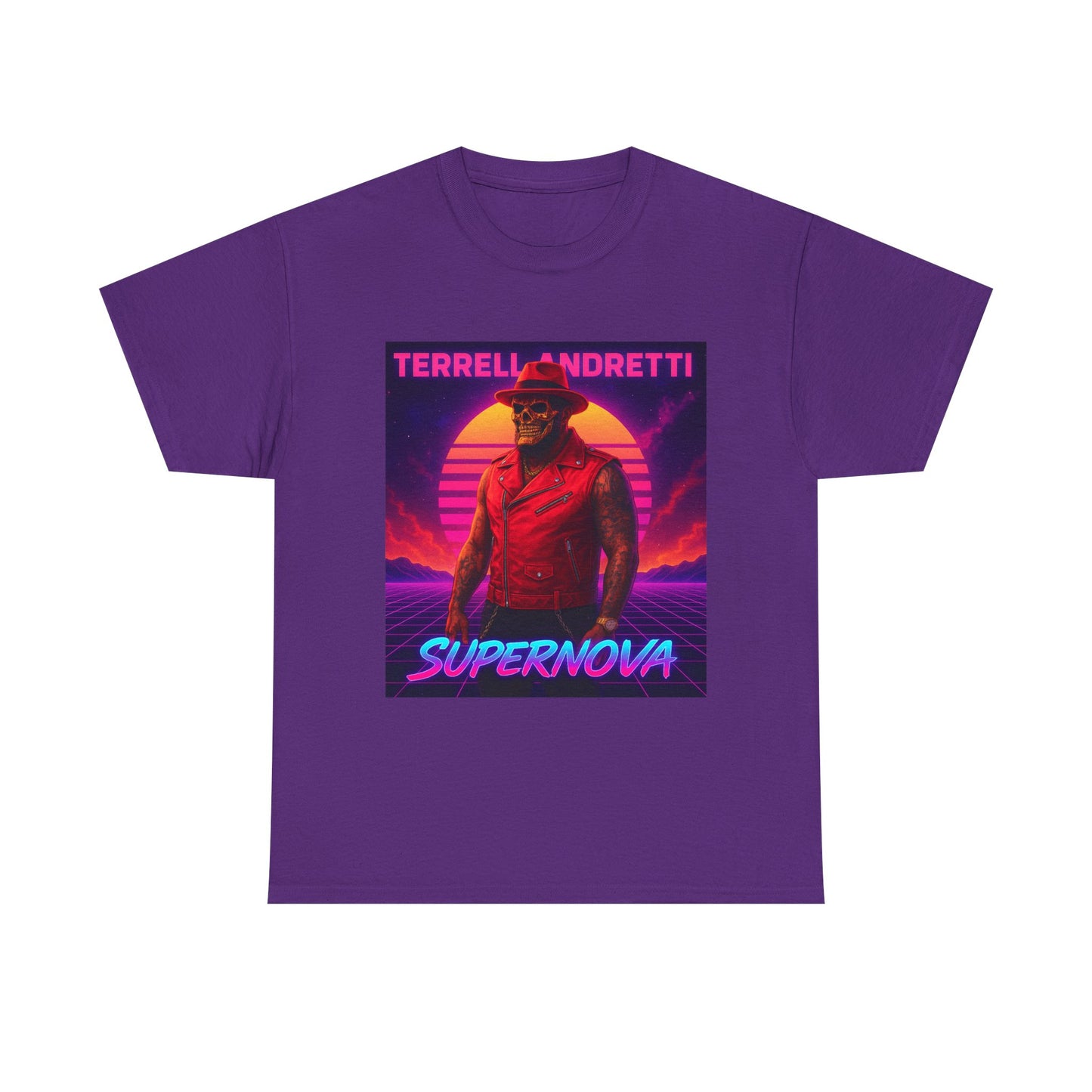Supernova Retro Tee — "Terrell Andretti" Vaporwave Music T-Shirt
