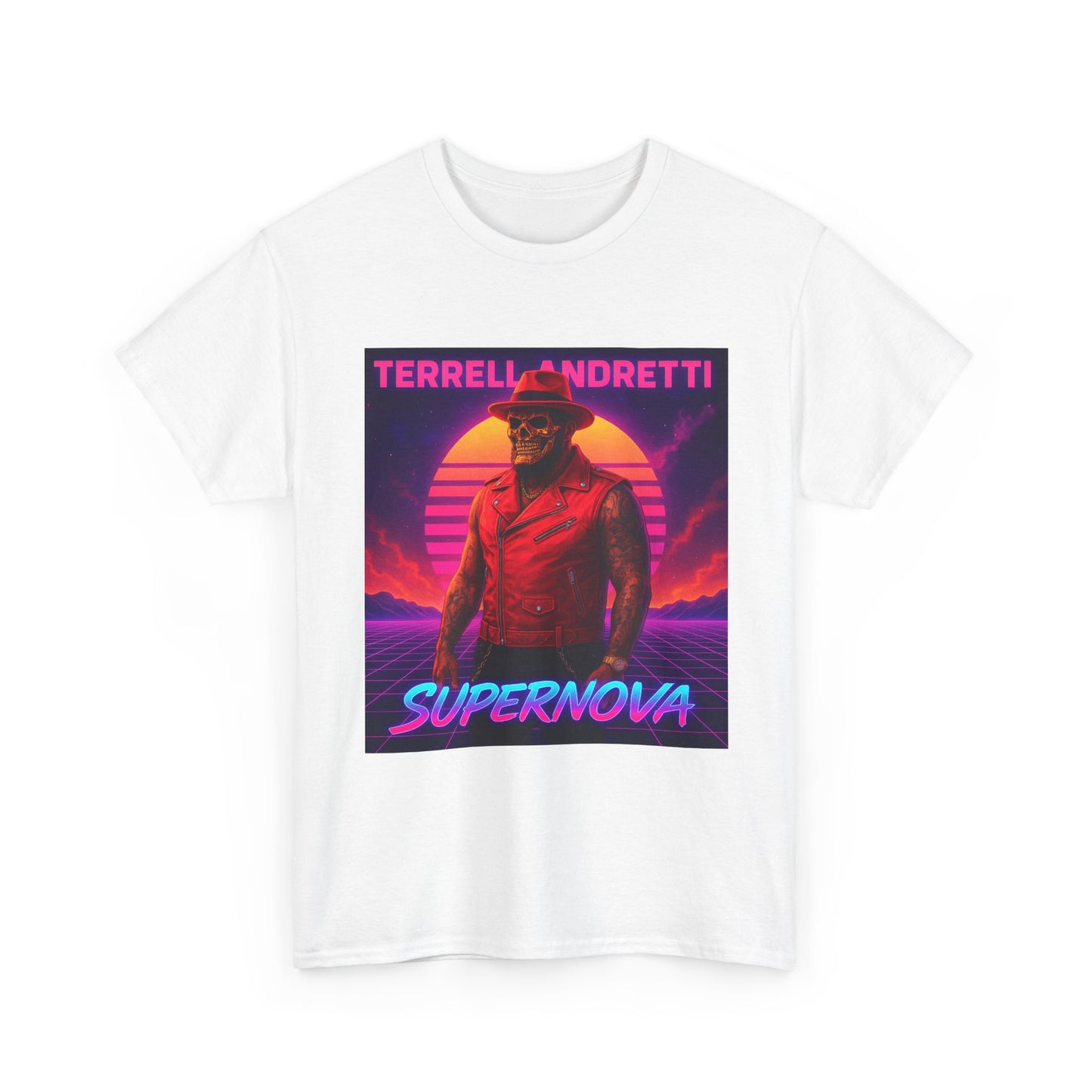 Supernova Retro Tee — "Terrell Andretti" Vaporwave Music T-Shirt