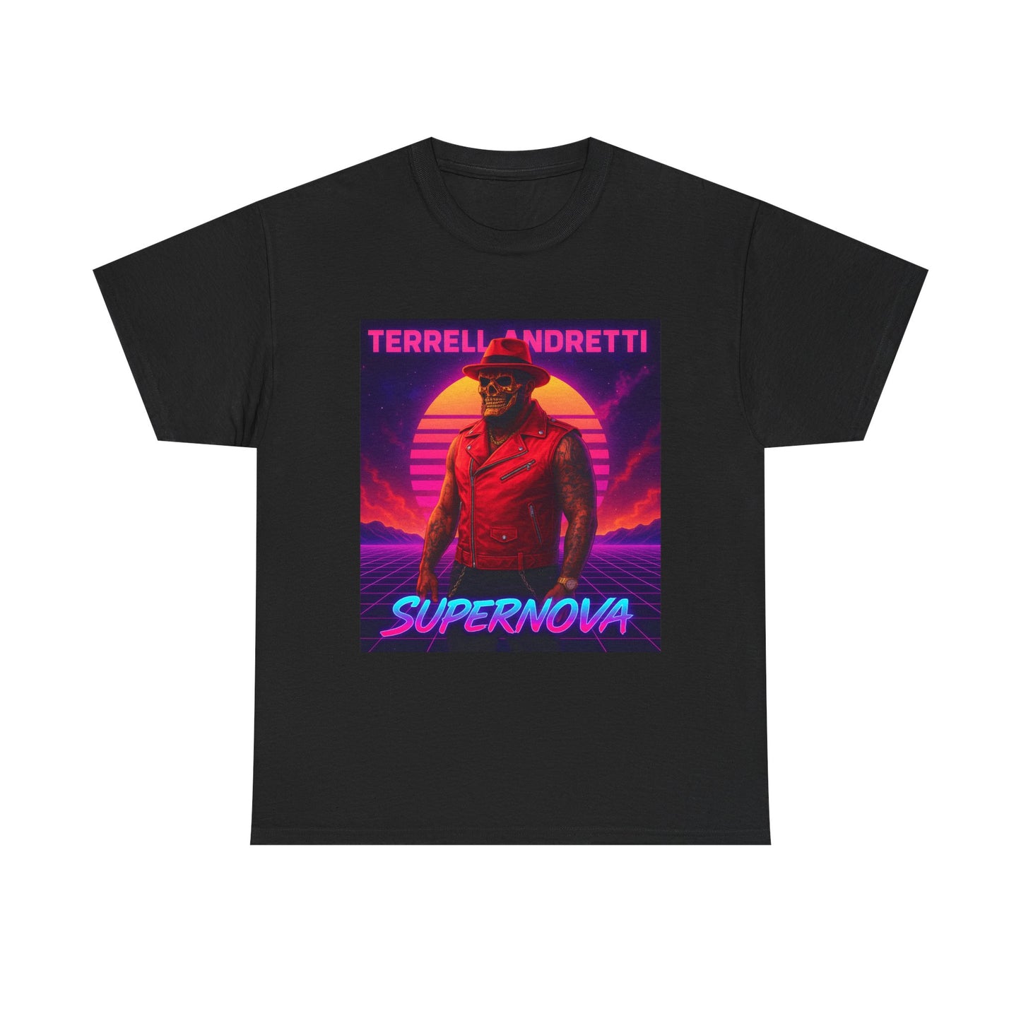 Supernova Retro Tee — "Terrell Andretti" Vaporwave Music T-Shirt