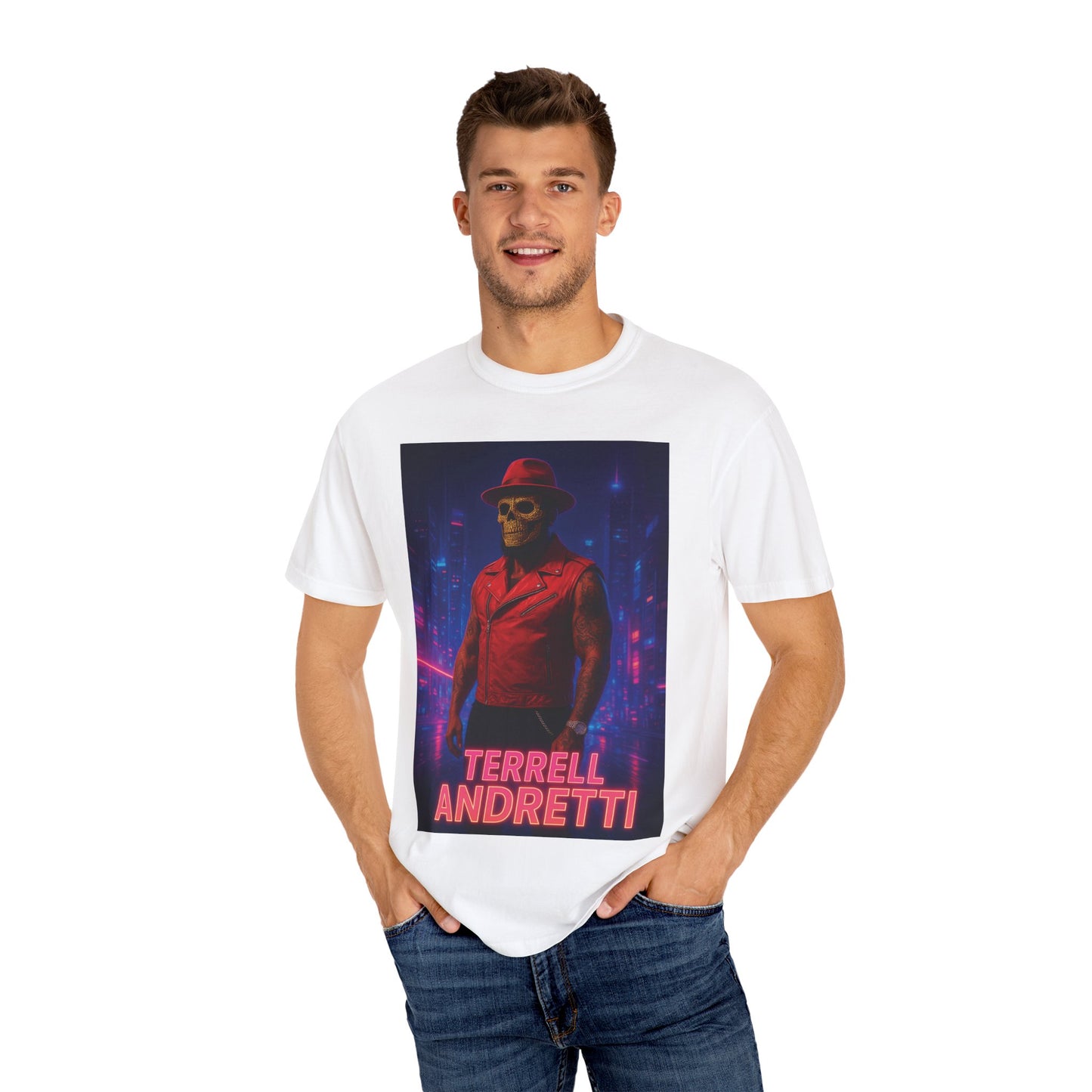 Terrell Andretti Retro Neon Portrait T-Shirt
