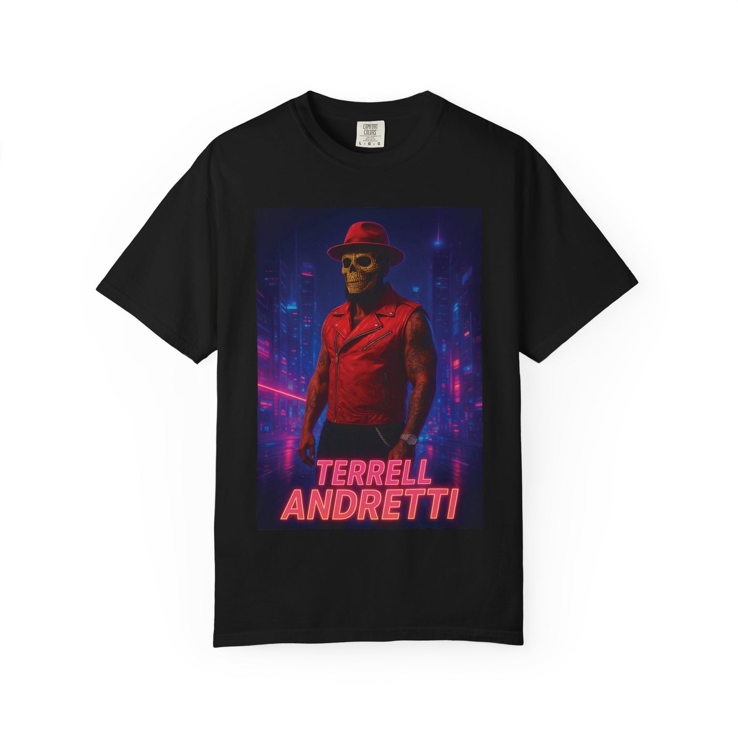 Terrell Andretti Retro Neon Portrait T-Shirt